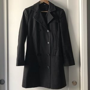 Katayone Adeli black double breasted coat